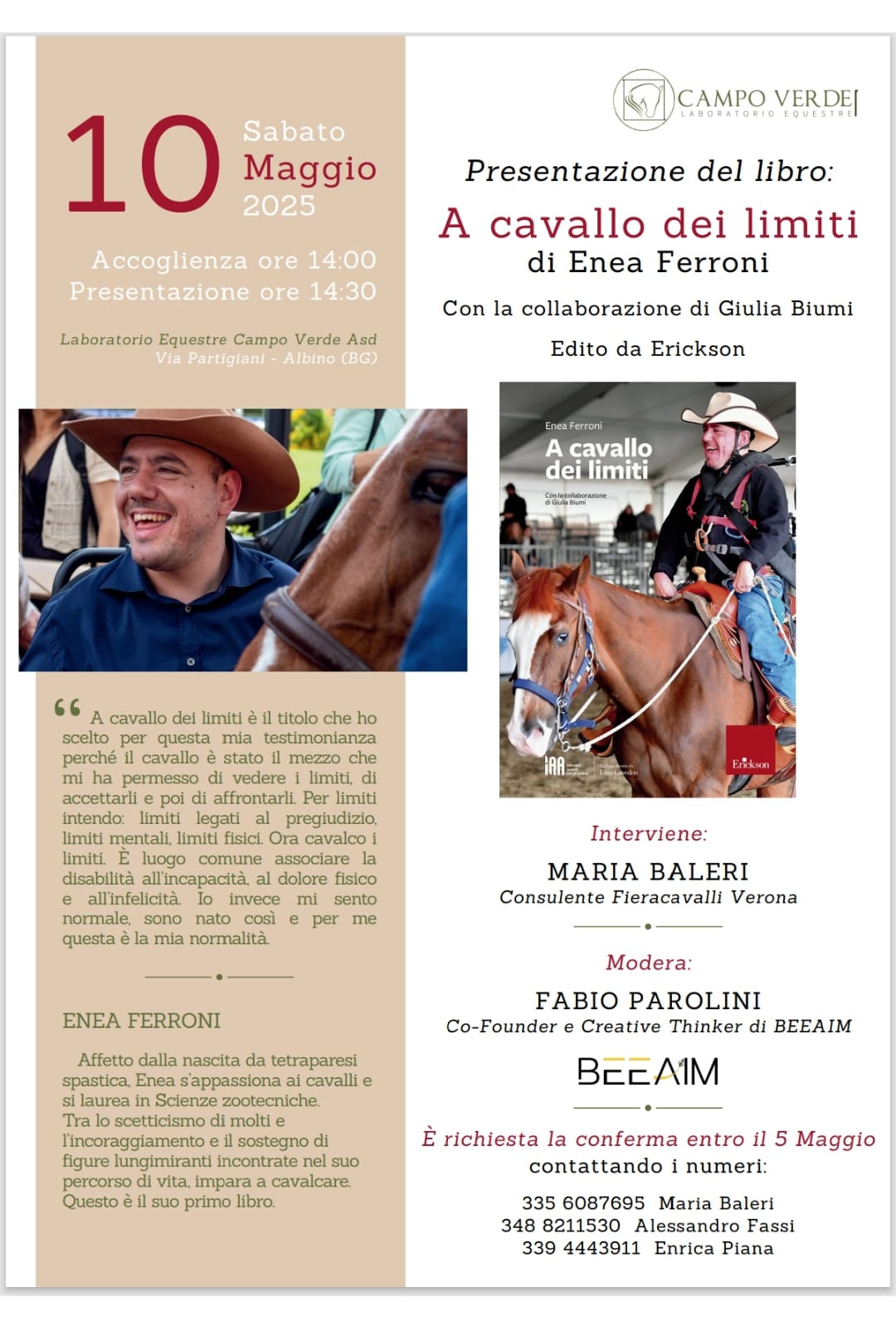 Presentazione del Libro di Enea Ferroni.